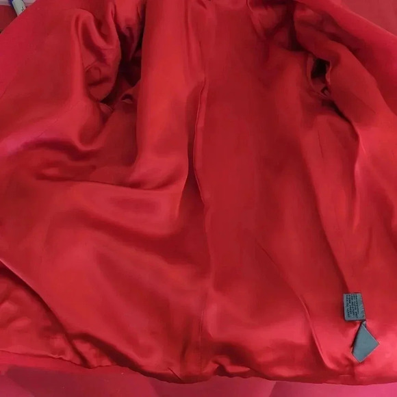 Vintage Lizwear Petites  Red Wool Blend Jacket - Picture 9 of 9